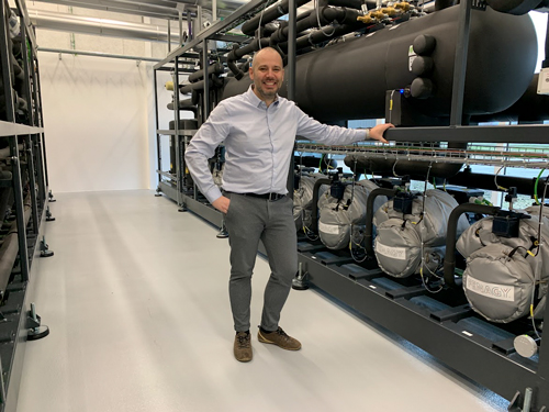 Manager Tonny Dam Jensen at sdr felding district heating plant