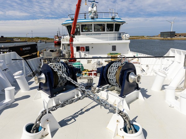 Anchor winches overview on nb 153 Skulebas