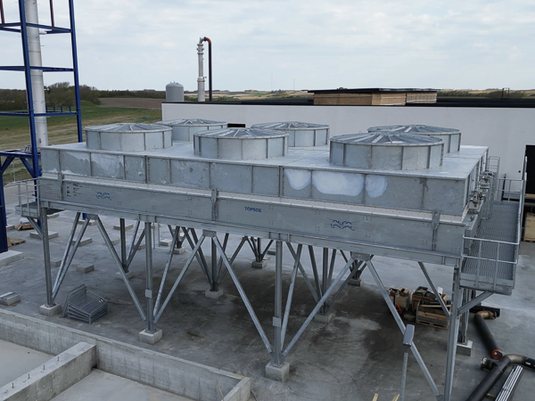 cooling water system viewed from above with ptx factory in the background