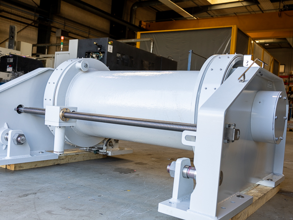 Tower damper winch in AS SCAN factory ready for shipment