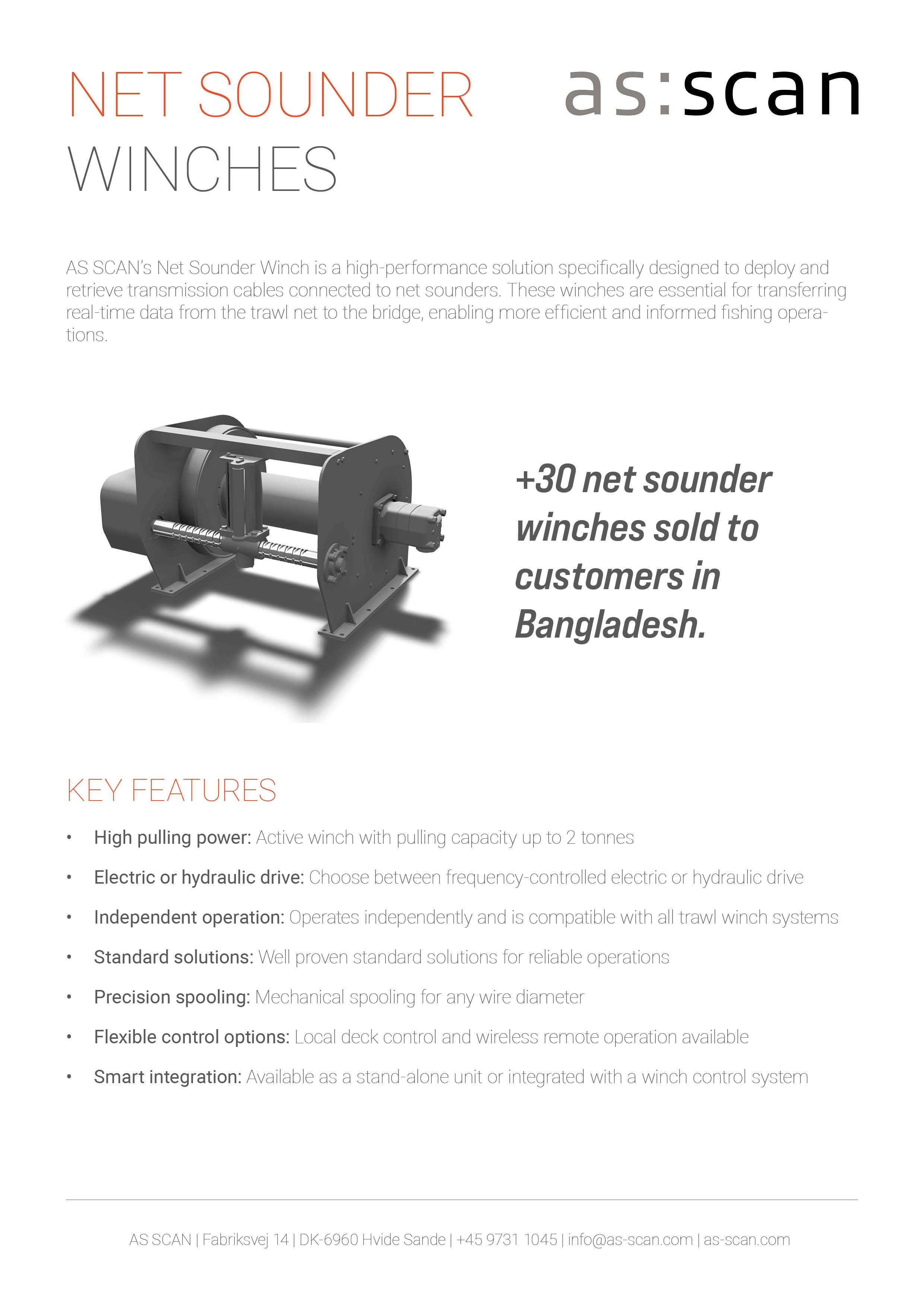 Net Sounder Winch