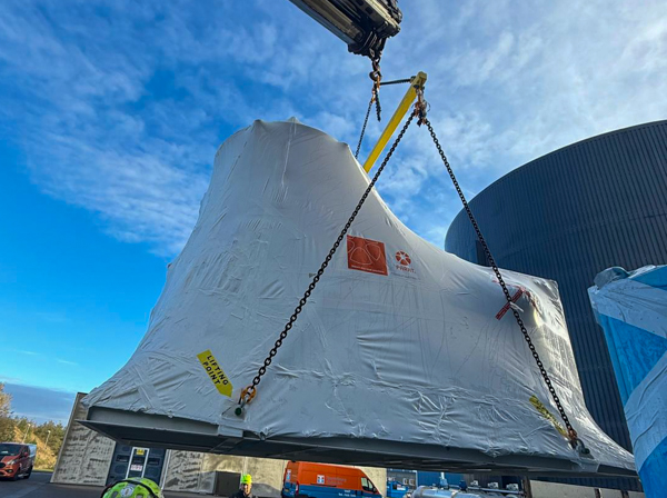 Parat 7.5 MW compact boiler delivered as a fully assembled skid-mounted unit