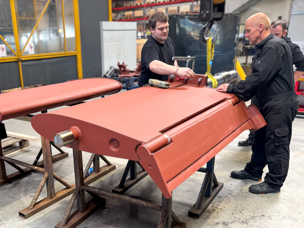Rudder arrangement prepared for delivery to Parkol Marine Engineering.